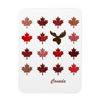 Canadian Maple Leaf und Elche Magnet