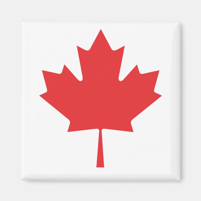 Canadian Maple Red Leaf Magnet - Kanada Souvenir (Vorne)