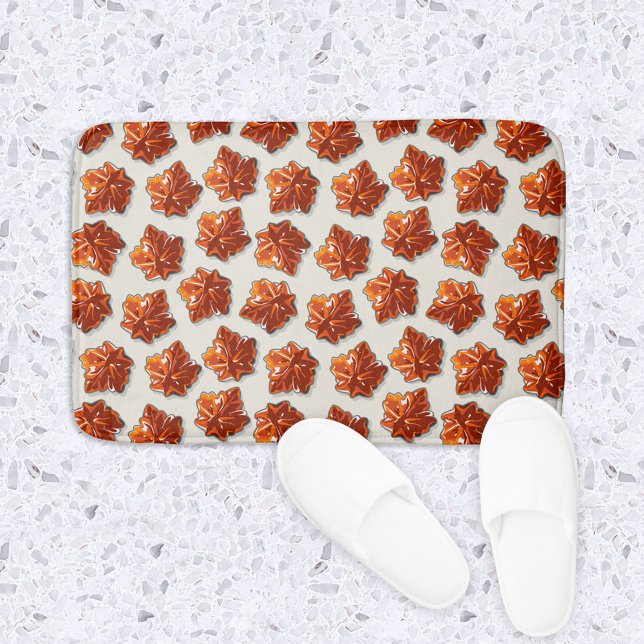 Canadian Maple Sirup Candy Muster Badematte (Maple Candy Bath Mat)