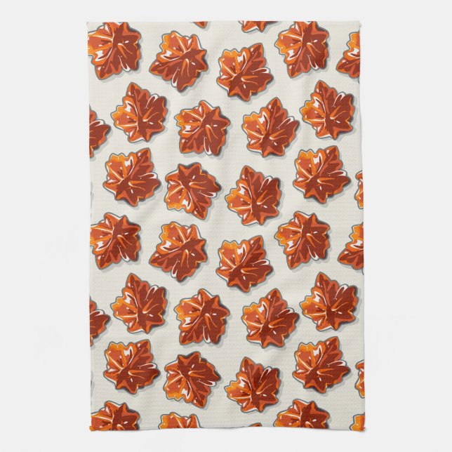 Canadian Maple Sirup Candy Muster Geschirrtuch (Vertikal)