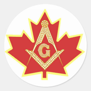 CANADIAN MASON RUNDER AUFKLEBER