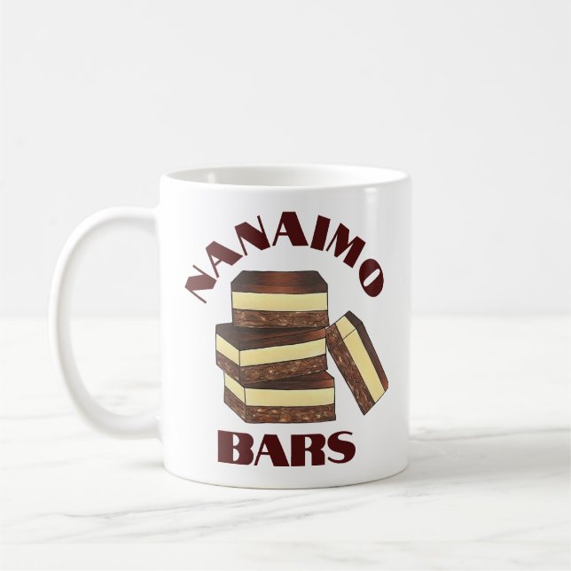 Canadian Nanaimo Bar BC Canada Bakery Dessert Food Kaffeetasse (Links)