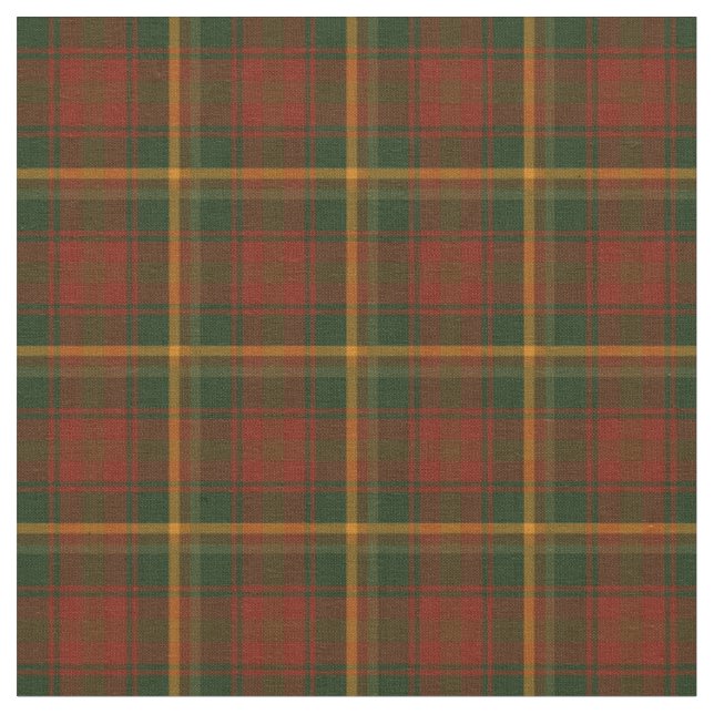 Canadian National Maple Leaf Tartan Stoff (Nahaufnahme)
