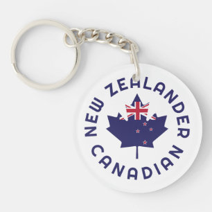 Canadian New Zealander Roots Schlüsselanhänger
