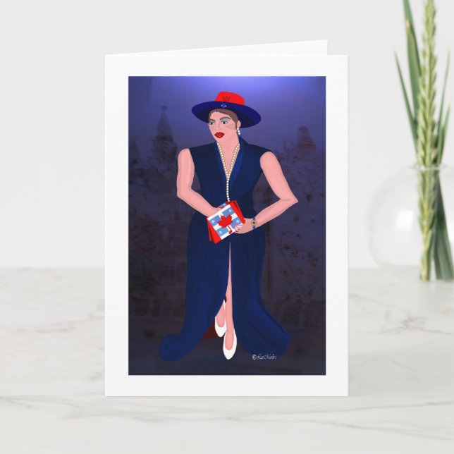 Canadian Quebecer LeeMarie kreatives Design Karte (Vorderseite)