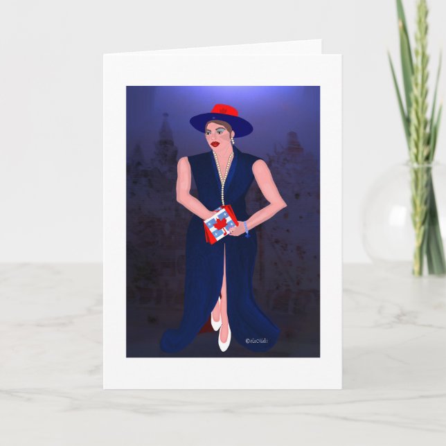 Canadian Quebecer LeeMarie kreatives Design Karte (Vorderseite)