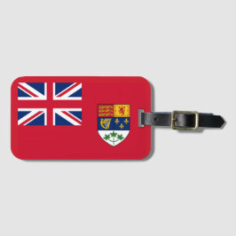 Canadian Red Ensign with Green Leaves Coat of Arms Gepäckanhänger