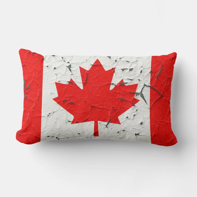 Canadian Red Maple Leaf CANADA Peeling Lendenkissen (Vorderseite)