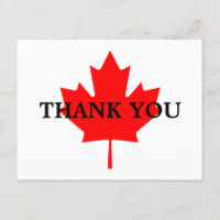 Canadian Red Maple Leaf Vielen Dank