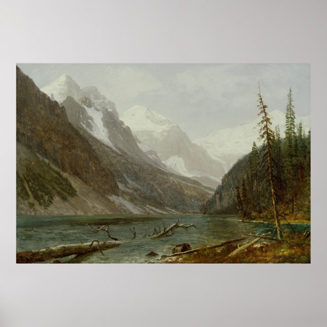 Canadian Rockies (1889) - Affiche Albert Bierstadt (Devant)