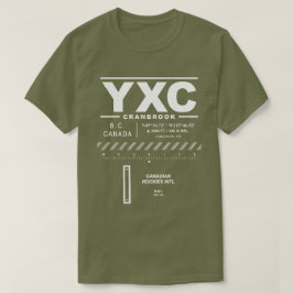 Canadian Rockies International Airport YXC T - Shi T-Shirt