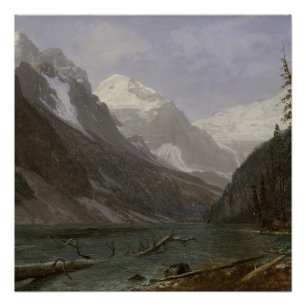 Canadian Rockies Lake Louise Albert Bierstadt Poster
