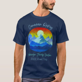 Canadian Rockies Mountains Family Road Trip T-Shirt