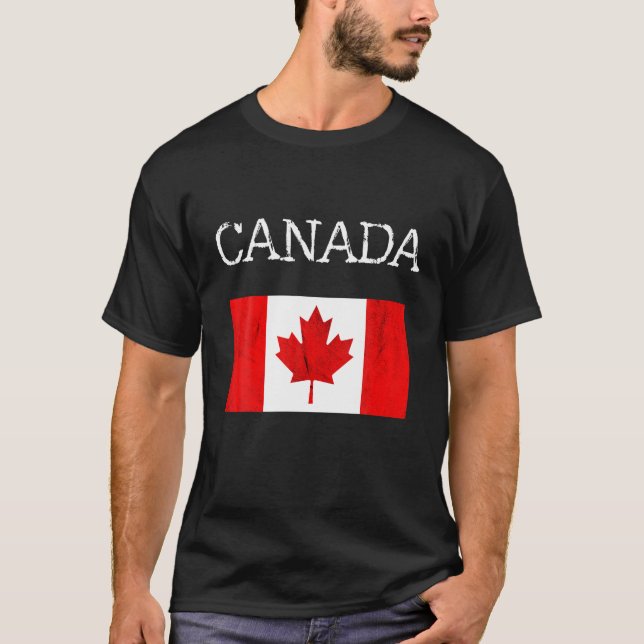 Canadian Roots Canada Maple Leaf Canadian Pride Ca T-Shirt (Vorderseite)
