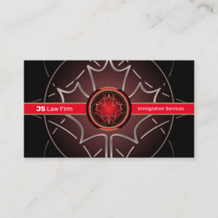 Canadian Services Business Card Visitenkarte