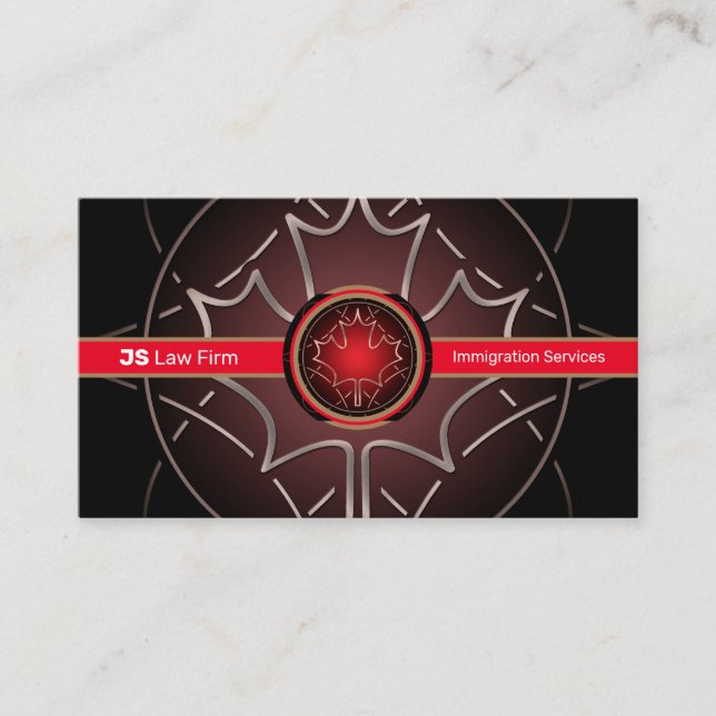 Canadian Services Business Card Visitenkarte (Vorderseite)