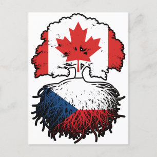 Canadian Tree Roots Flag Postkarte