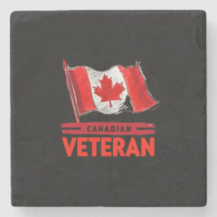 Canadian Veteran Digital Art Design Steinuntersetzer