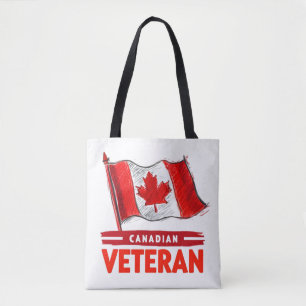 Canadian Veteran Digital Art Design Tasche