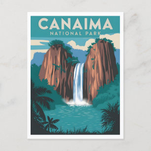 Canaima-Nationalpark im Vintage-Stil Postkarte