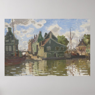 Canal à Zaandam Vintage Landschaft Poster
