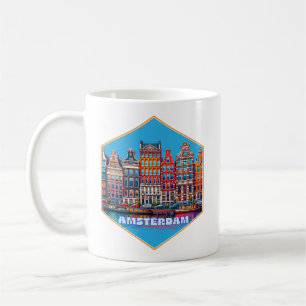 Canal Amsterdam Niederlande Europa Kaffeetasse