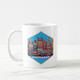 Canal Amsterdam Niederlande Europa Kaffeetasse