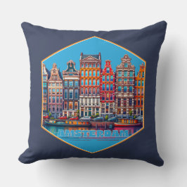 Canal Amsterdam Niederlande Europa Kissen