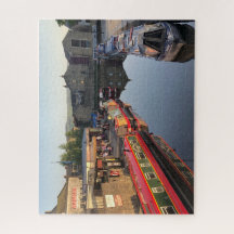 Canal Barges and Canal Basin, Skipton, Yorkshire