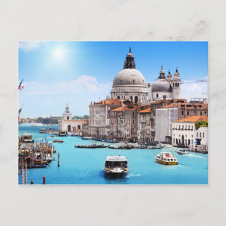 Canal de Venise dans la carte postale d'été