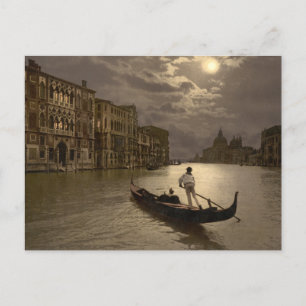 Canal Grande by Moonlight II, Venedig, Italien Postkarte