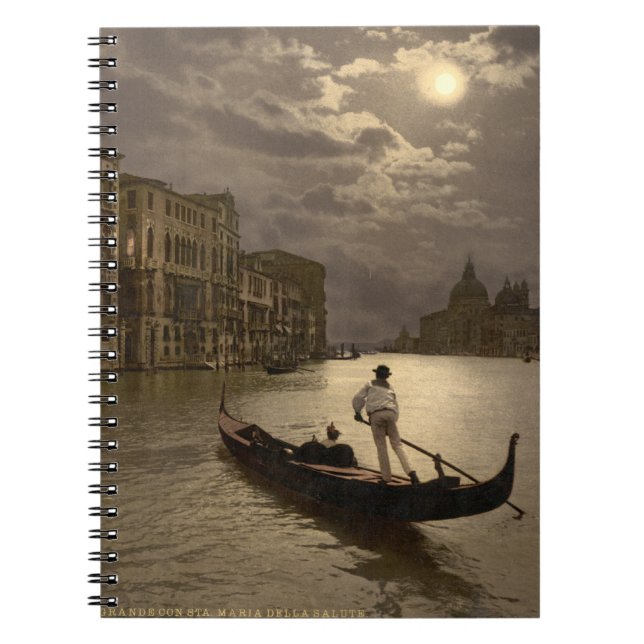 Canal Grande durch Mondschein II, Venedig, Italien Notizblock (Vorderseite)