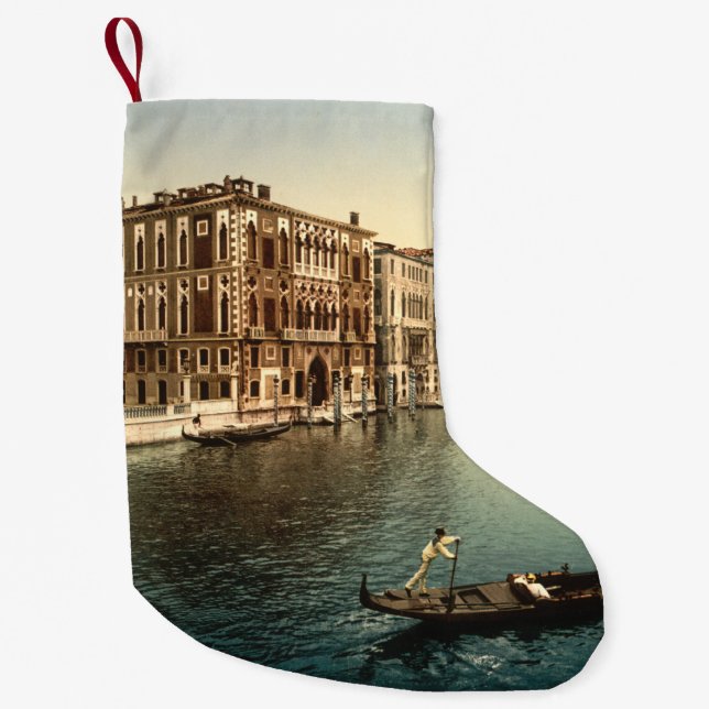 Canal Grande II, Venedig, Italien Kleiner Weihnachtsstrumpf (Vorderseite)