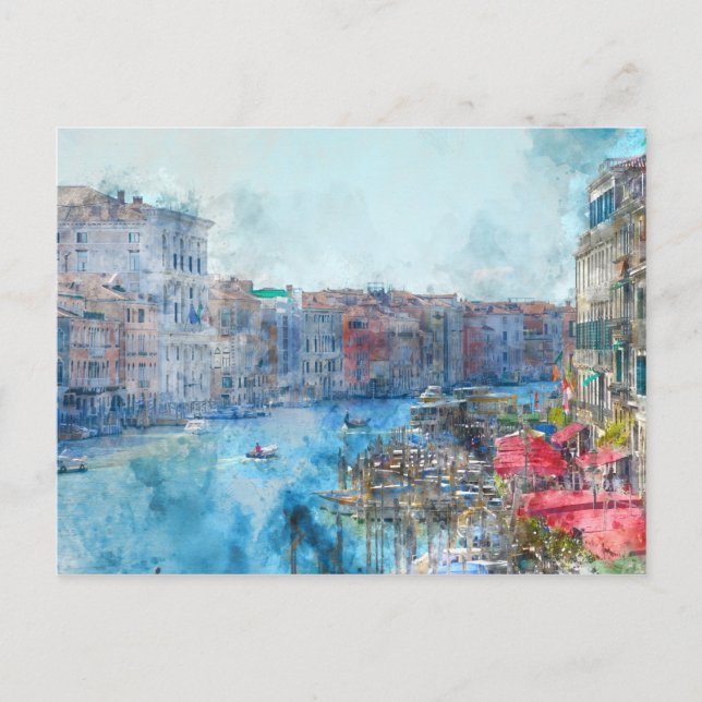 Canal Grande in Venedig Italien Postkarte (Vorderseite)