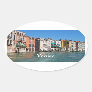 Canal Grande-Oval-Aufkleber Ovaler Aufkleber