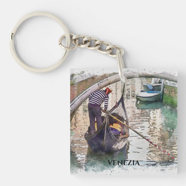 Canal Grande, Venedig, Design Italien Schlüsselanhänger (Vorderseite)