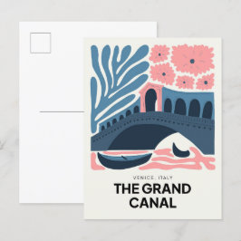 Canal Grande Venedig Italien abstrakte Reise Postkarte