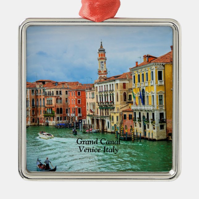Canal Grande, Venedig, Italien Ornament Aus Metall (Vorne)