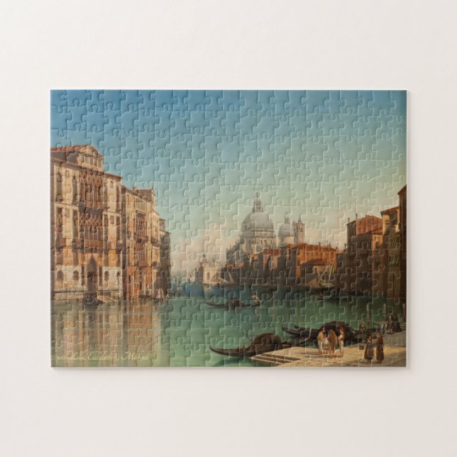 Canal Grande Venedig Vintage Malerei (Horizontal)