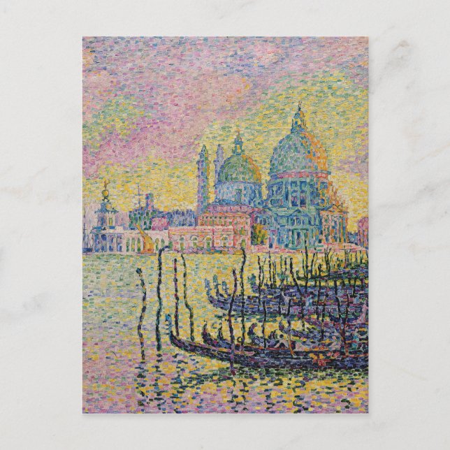 Canal Grande, Venedig von Paul Signac Postkarte (Vorderseite)