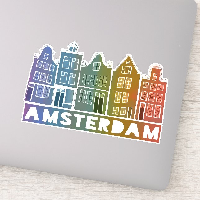 Canal House Amsterdam Rainbow Holland Aufkleber (Detail)