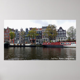Canal Houses, Amsterdam, Niederlande Poster