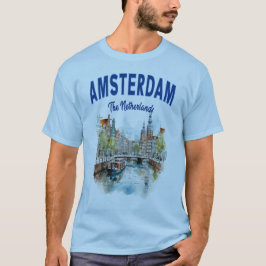 Canal Houses in Amsterdam: Niederlande T-Shirt