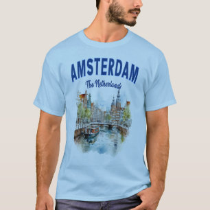 Canal Houses in Amsterdam: Niederlande T-Shirt