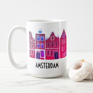 Canal Houses Row Amsterdam Holland Holland Travel Kaffeetasse