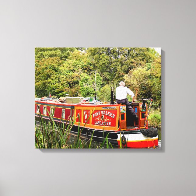 CANAL NARROWBOATS LEINWANDDRUCK (Vorderseite)