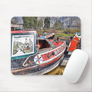 CANAL NARROWBOATS MOUSEPAD