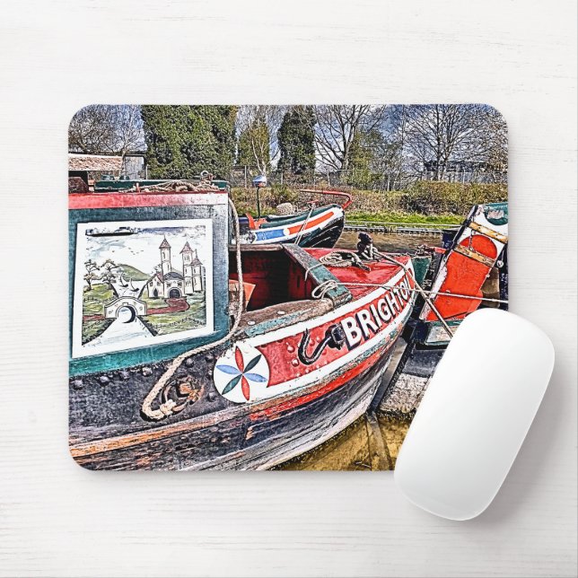 CANAL NARROWBOATS MOUSEPAD (Mit Mouse)