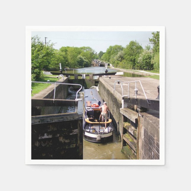 CANAL NARROWBOATS SERVIETTE (Vorderseite)