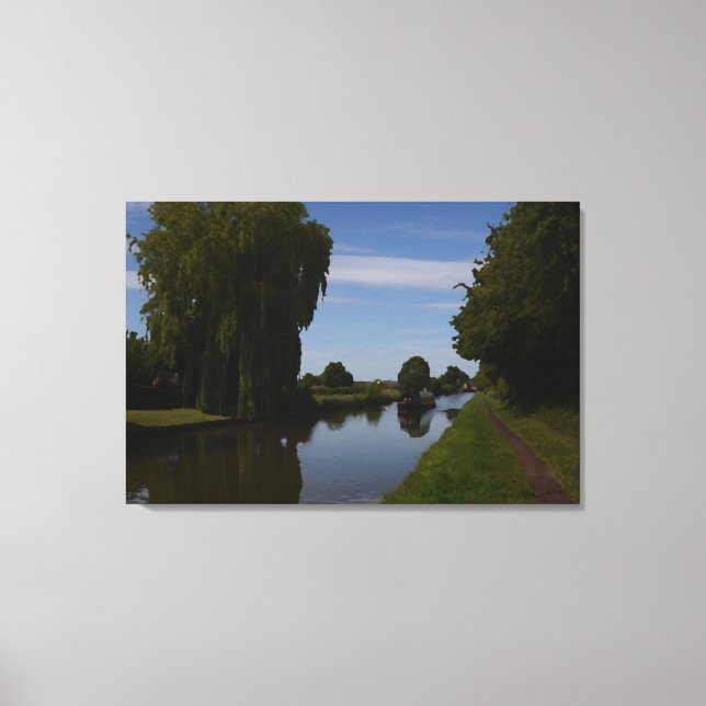 Canal Scene Leinwanddruck (Vorderseite)